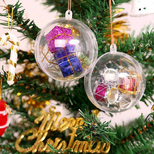 Clear Christmas Baubles - Afterschool Fun