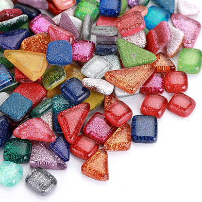 Glitter Irregular Mosaic Tiles - Afterschool Fun