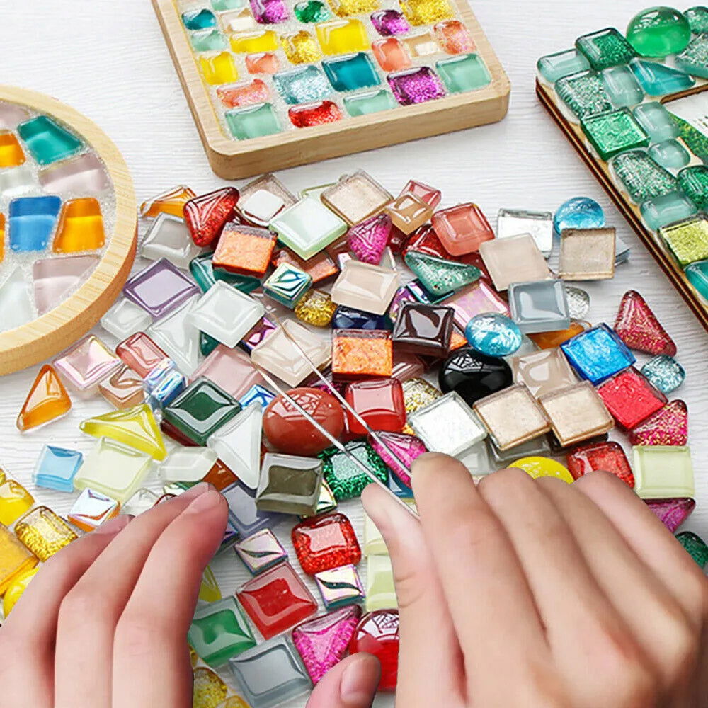 Glitter Irregular Mosaic Tiles - Afterschool Fun